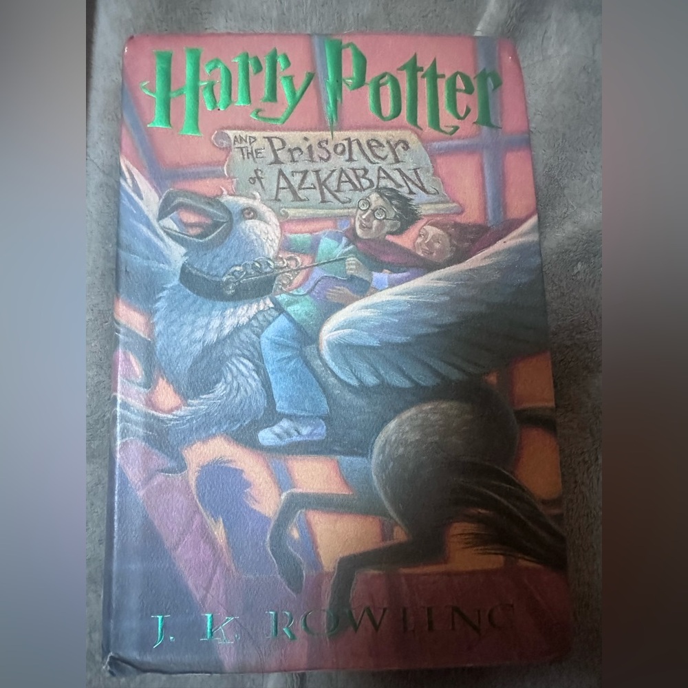 Harry Potter and the Prisoner of Azkaban Hardcover - Green & Coral Cover